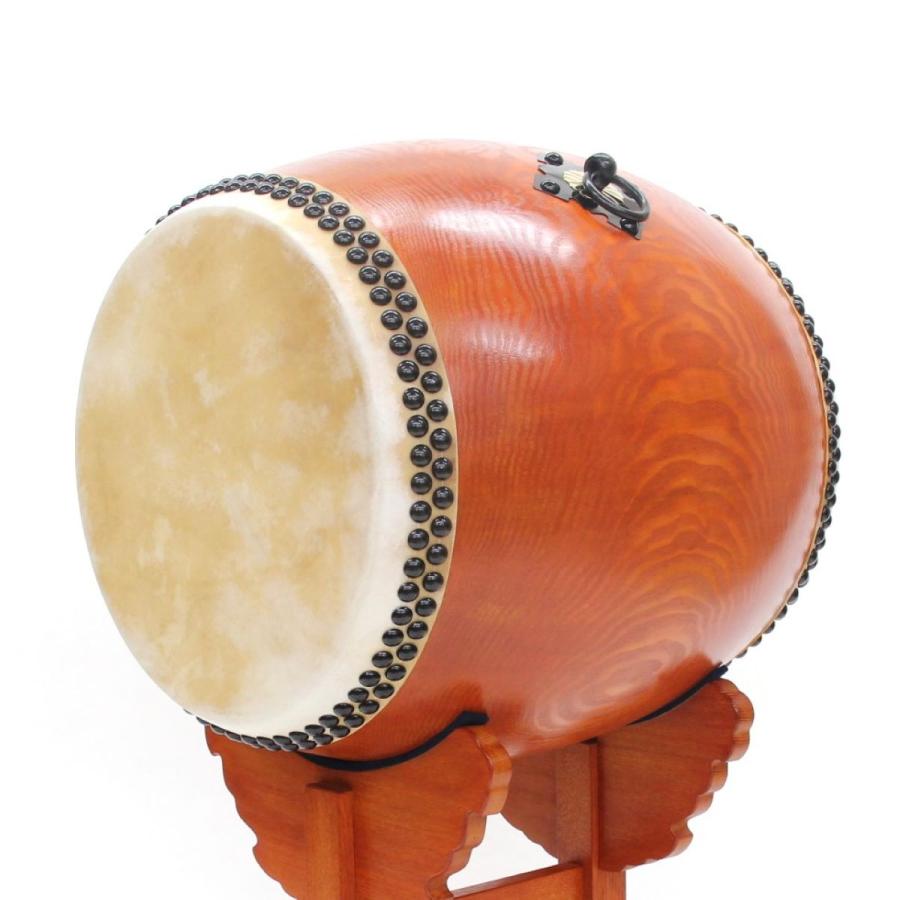 長胴太鼓1尺5寸 木目胴特級品 革面直径45cm・木目製・牛革・桧バチ付 