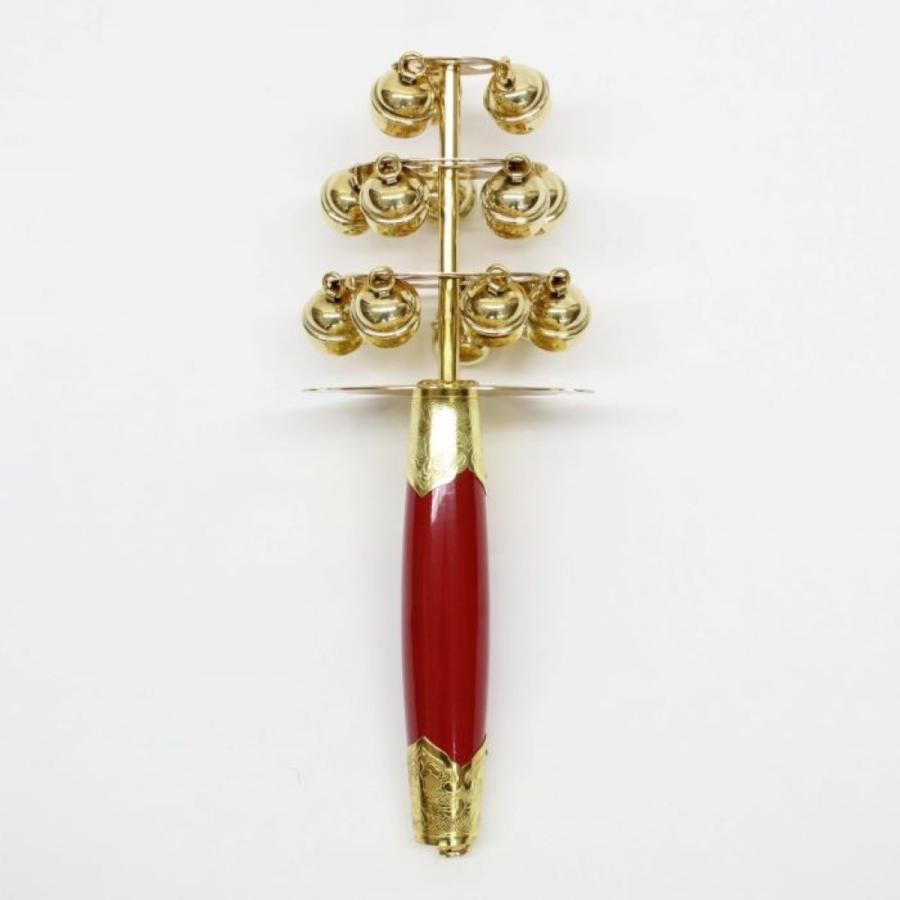 神楽鈴(大) 磨き品 本体の長さ約30cm 鈴の大きさ1寸 神楽鈴 神楽鈴(大) 磨き品 本体の長さ約30cm 鈴の大きさ1寸 神楽鈴
