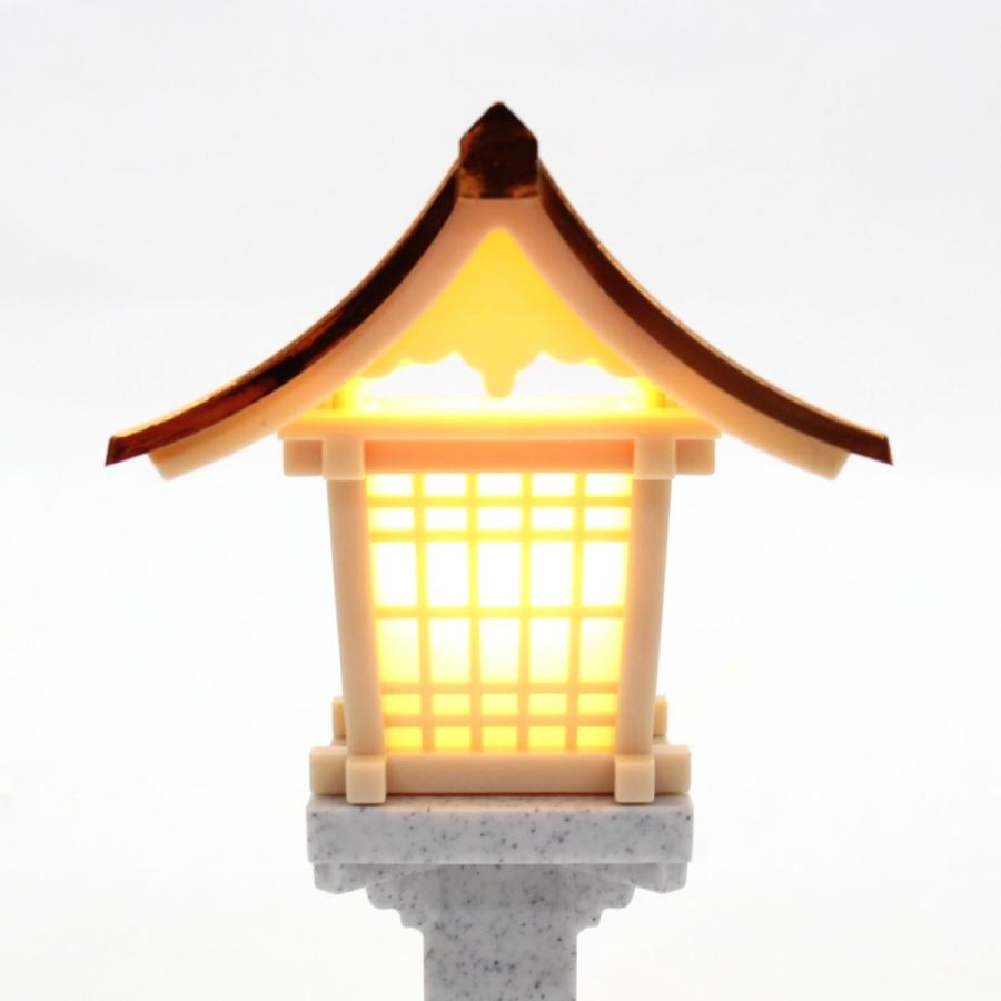 金工 銅製 葛屋灯篭 茅葺屋根 置灯籠 日本家屋 置物 ランプ【MA614