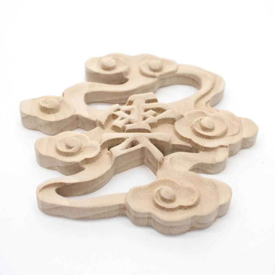 神棚用木彫雲 神棚 上 天井 空間 雲 雲型 くも 木彫り 木製 : 祭礼用品