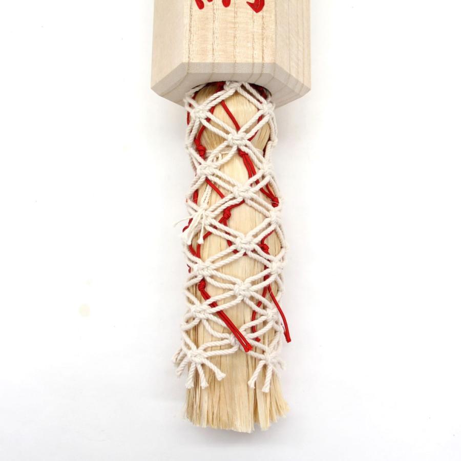神社・稲荷用鈴紐(鈴緒) 綿くるみ製 長さ180cm×太さ4,2cm 桐枠・網掛品