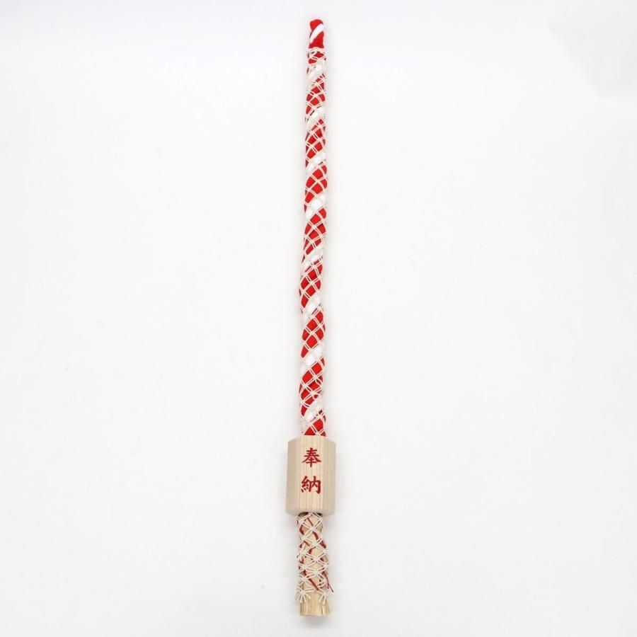 神社・稲荷用鈴紐(鈴緒) 綿くるみ製 長さ180cm×太さ4,2cm 桐枠・網掛品