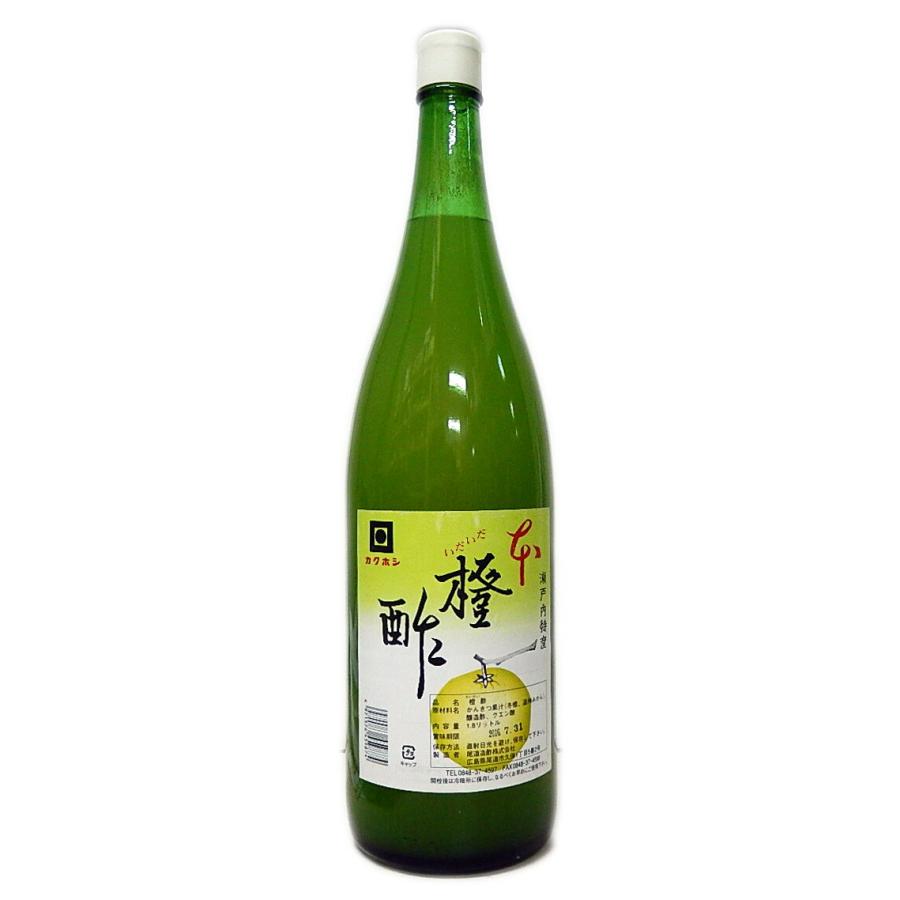 尾道造酢】カクホシ 瀬戸内特産 橙酢(だいだいす) 1800ml ※【送料無料