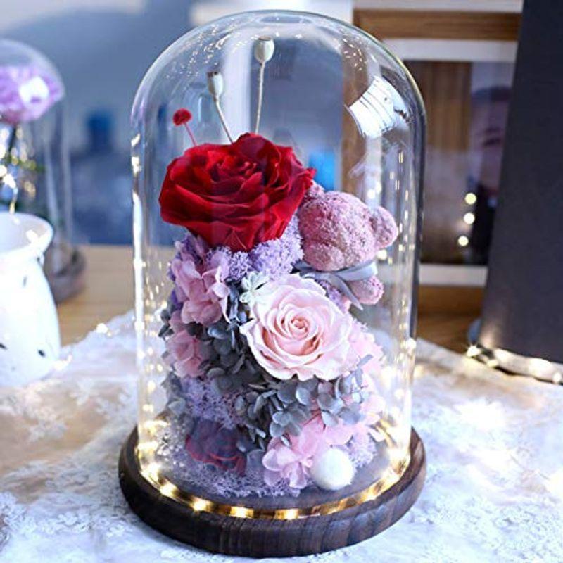 最も完璧な 赤い 結婚祝い 出産祝い アジサイ ロマンチック おしゃれ ロイヤル プレゼント 誕生日 ロース バラ ドライフラワー プリザーブドフラワー プリザーブドフラワー Aliuminium Lt