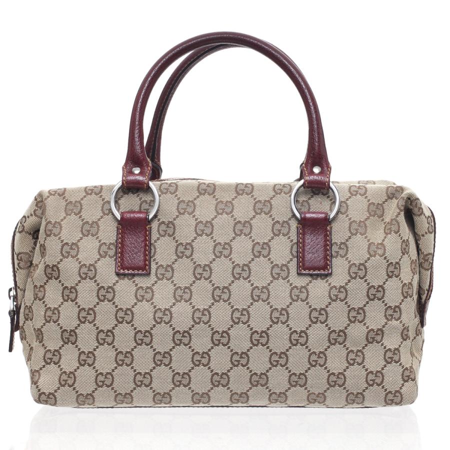 GUCCI グッチ ミニ ハンドバッグ GGキャンバス×レザー 【公式通販】