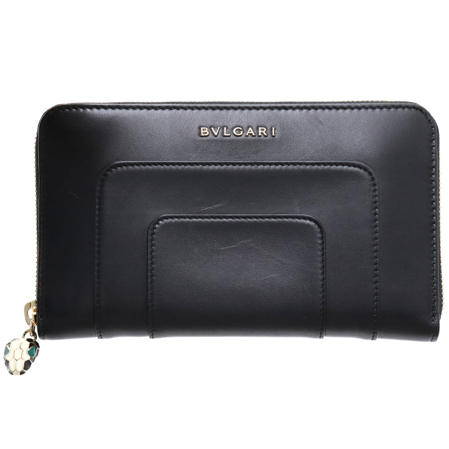 セルペンティ ブルガリ BVLGARI ラウンドファスナー長財布 36985 
