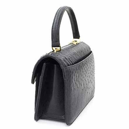 オーストリッチ 2WAYハンドバッグ : なんでも鑑定局ヤフーショップ