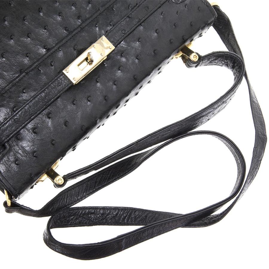 フィオレンツァ Fiorenza オーストリッチ 2WAYハンドバッグ 