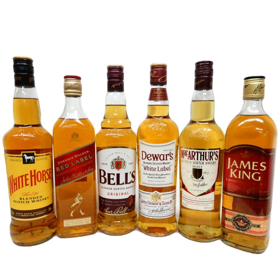 スコッチウイスキー飲み比べ限定6本セット ホワイトホース ベル ウインチェスター ジョニ赤 ロングジョン ティーチャーズ 有名な