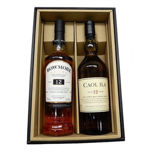飲み比べアイラモルト2本セット ボウモア12年40度700ml ＆ カリラ12年
