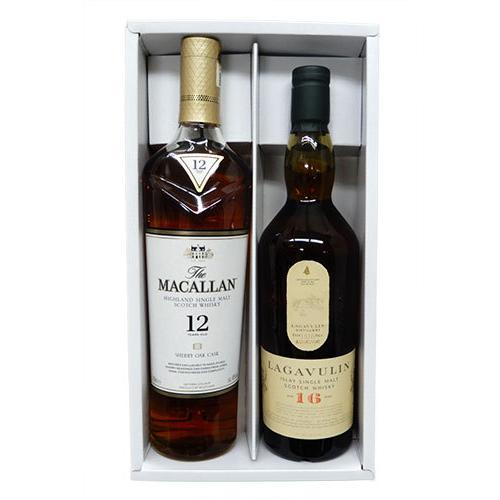 飲み比べモルトウイスキー マッカラン12年 40度 ラガブーリン ラガヴーリン 16年 43度 700ml 2本セット 送料無料 北海道 東北 沖縄以外 なんでも酒店 通販 Yahoo ショッピング