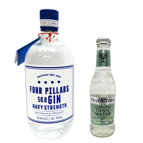 驚きの安さ フォーピラーズ ネイビーストレングスジン 58 8度700ml 1本に フィーバーツリー トニックウォーター0ml 6本プレゼント 送料無料 超目玉 Www Aqtsolutions Com