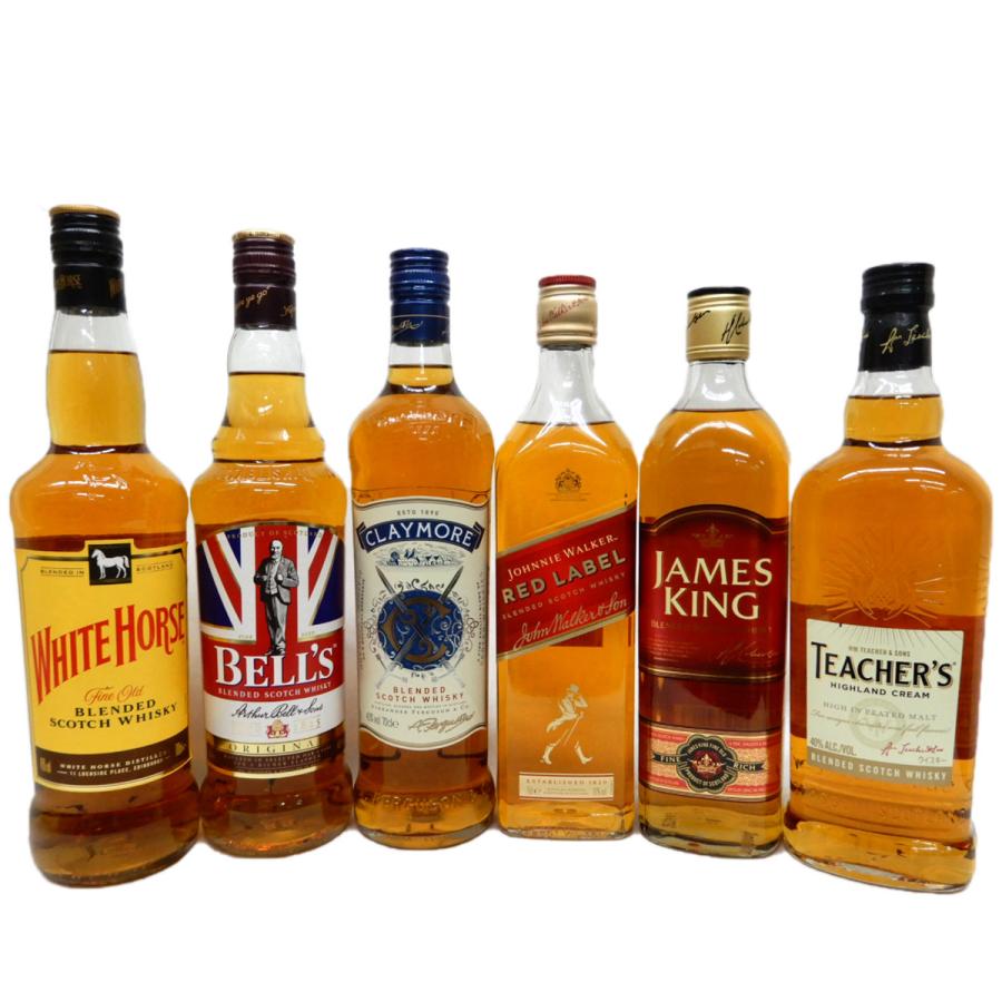 スコッチウイスキー飲み比べ限定6本セット ホワイトホース、ベルUJ