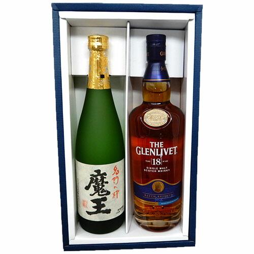 高級ギフトセット 魔王 720ml グレンリベット18年 700ml ※【送料無料