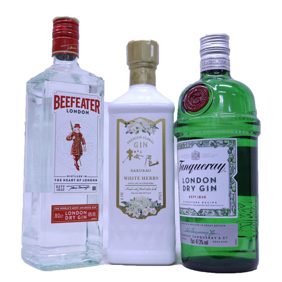 ジン3種セットボンベイサファイア六ジン桜尾ジン