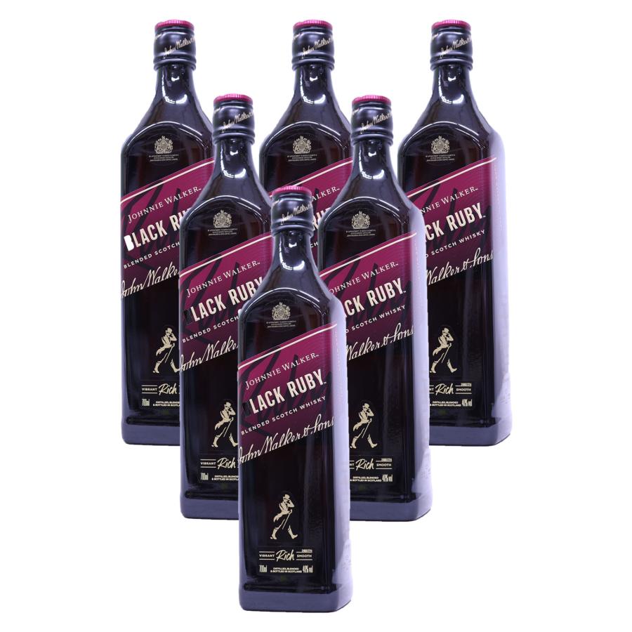 ジョニーウォーカーブラックルビー６本 6本】ジョニーウォーカー ブラックルビー40度700ml スコッチの大胆さを