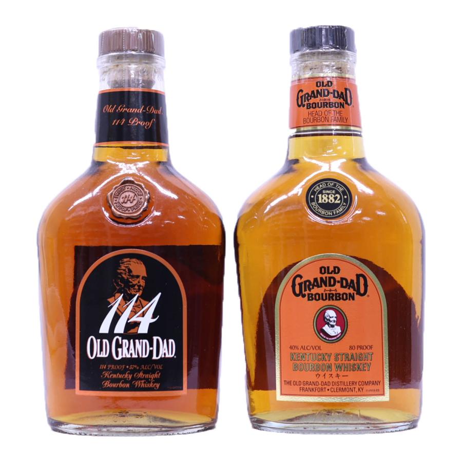 古酒　オールドグランドダッド100プルーフ 2本 オールドグランダッド2種2本飲み比べ オールドグランダッド114 57度