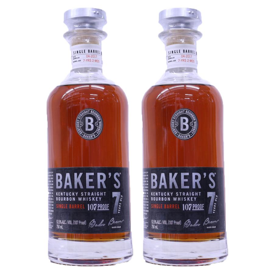 送料無料！！！ベイカーズ（ベーカーズ） バーボンウイスキー  2本 2本】レーズンやバニラなどの甘く濃厚な香味 ベイカーズ7年53度750ml