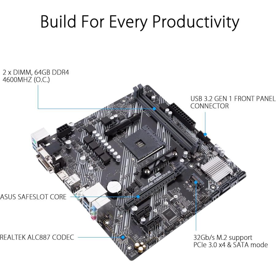 Asustek Computer Prime A520M-E AMD A520 (Ryzen AM4) ???? ATX