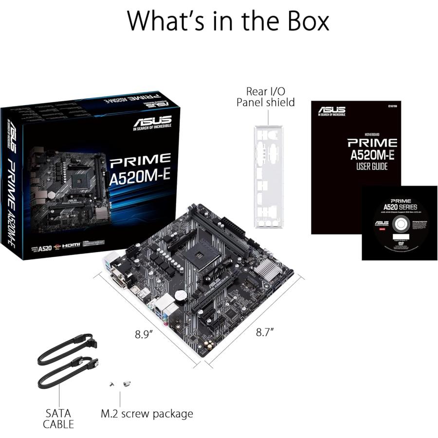 Asustek Computer Prime A520M-E AMD A520 (Ryzen AM4) ???? ATX