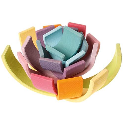 グリムGRIMMS 玩具 おもちゃ 知育玩具 積み木 インテリア 見立て遊び 虹 レインボー 高さ18×幅38×奥行7cm 虹色トンネル パス 高さ18×幅38×奥行7cm 特大 パステル