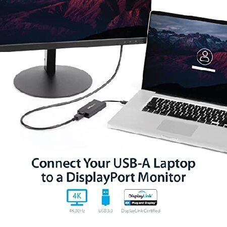 StarTech.com USB 3.0接続4K対応DisplayPortアダプタ DisplayLink認定 Ultra HD USB Type-A(オス) - DP(メス) USB32DP4K USB