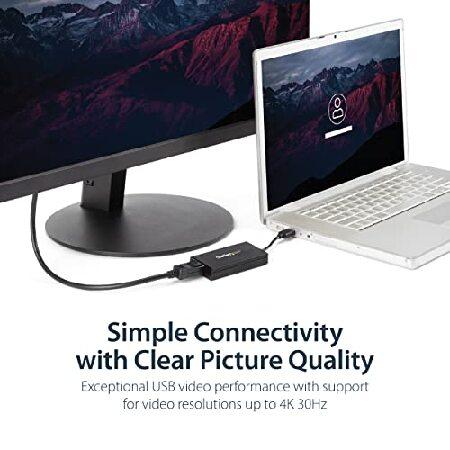 StarTech.com USB 3.0接続4K対応DisplayPortアダプタ DisplayLink認定 Ultra HD USB Type-A(オス) - DP(メス) USB32DP4K USB