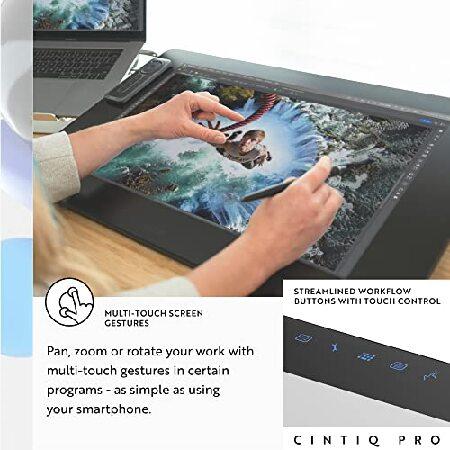 Wacom Cintiq Pro 24 Creative Pen and Touch Display - 4K graphic drawing monitor with 8192 pen pressure and 99% Adobe RGB (DTH2420K0), Black｜nandy｜06