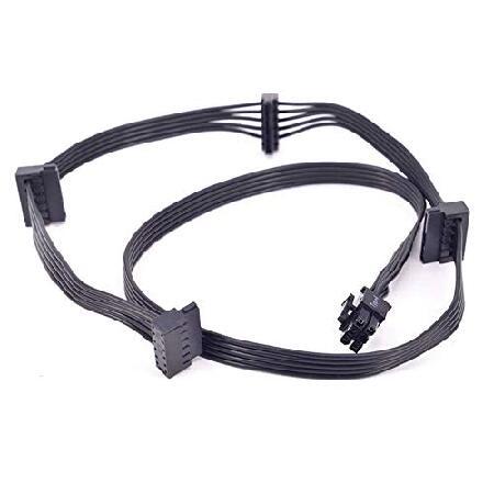 FCQLR GPU 6Pin to 4 SATA Power Supply Cable for Corsair RM1000x RM650x RM550x Modular並行輸入品｜nandy｜02