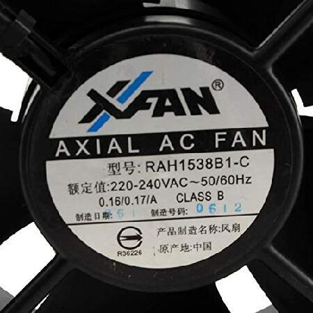 for 220V 150mm XFAN RAH1538B1-C Fan - 0.16/0.17A 15038 Cooling Fan並行輸入品｜nandy｜02