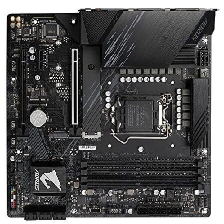 カーキ×インディゴ GIGABYTE Aorus Elite Intel B560 Express LGA 1200