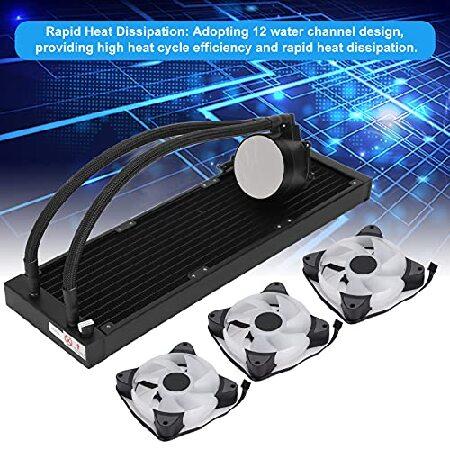 Cuifati CPU Liquid Cooler， RGB CPU Cooling Fan， Long Service Life， Support PWM Intelligent Control， Low Noise Operation並行輸入品 CPU Cooling Components