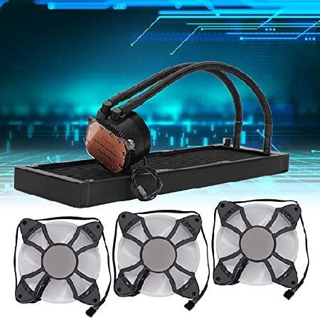 Cuifati CPU Liquid Cooler， RGB CPU Cooling Fan， Long Service Life， Support PWM Intelligent Control， Low Noise Operation並行輸入品 CPU Cooling Components