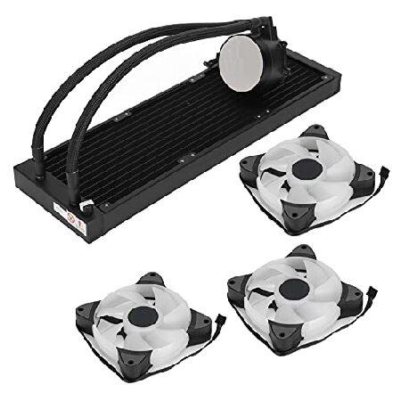 Cuifati CPU Liquid Cooler， RGB CPU Cooling Fan， Long Service Life， Support PWM Intelligent Control， Low Noise Operation並行輸入品 CPU Cooling Components