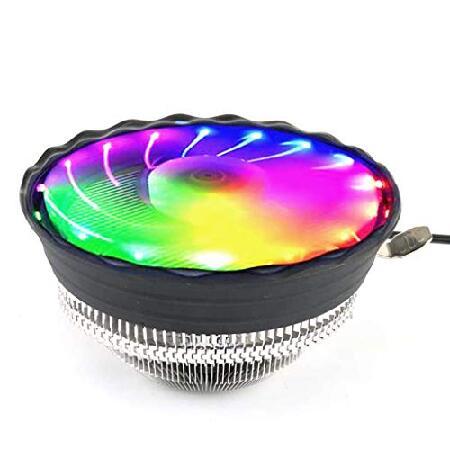 PIPL CPU Cooler Radiator CPU Cooler Radiator Low Noise RGB Glow Cooling Fan for Desktop Computer Cooler｜nandy｜04