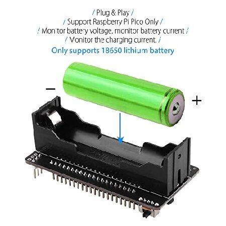 GeeekPi Raspberry Pi Pico / Pico W UPS Power Supply Uninterruptible UPS HAT,Support 18650 Lithium Battery Charger Power Bank Power Management Expansio｜nandy｜02