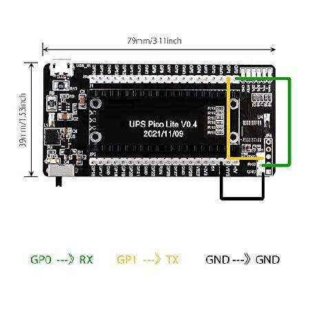 GeeekPi Raspberry Pi Pico / Pico W UPS Power Supply Uninterruptible UPS HAT,Support 18650 Lithium Battery Charger Power Bank Power Management Expansio｜nandy｜06