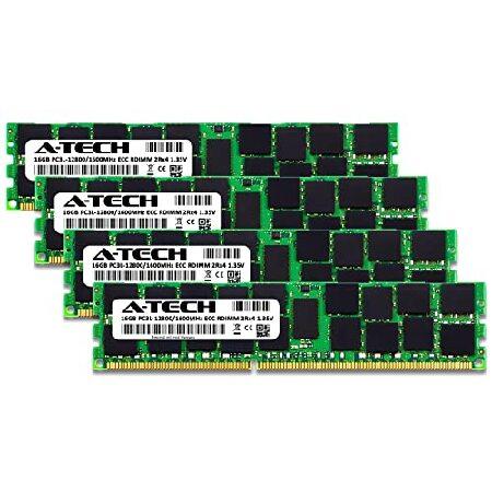 A-Tech 64GB Kit (4x16GB) Memory RAM for Dell PowerEdge M610 - DDR3L 1600MHz PC3-12800 ECC Registered RDIMM 2Rx4 1.35V - Server_並行輸入品｜nandy｜02