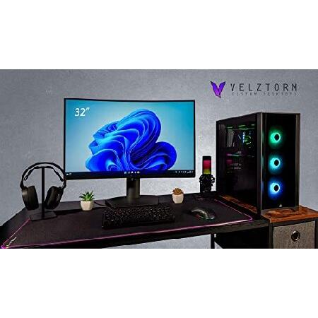 Velztorm Ballizta Custom Built Gaming Desktop PC (AMD Ryzen 9 5950X 16-Core, GeForce RTX 4070 Ti 12GB, 64GB RAM, 4TB PCIe SSD, USB 3.2, HDMI, Display｜nandy｜02