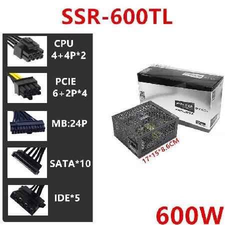 【あすつく】 PSU for 80plus Titanium Zero Noise Without Fan 600W Switching Power Supply Prime Fanless TX-600 SSR-600TL