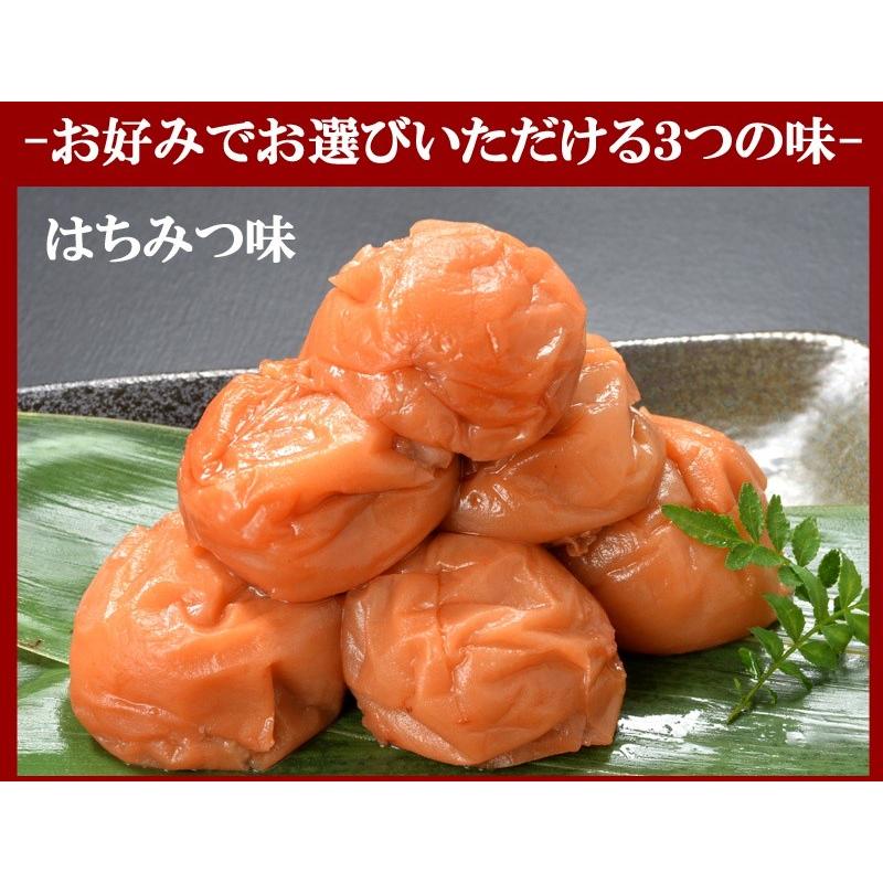 紀州南高梅 つぶれ梅 1kg　選べる３種 【味梅（ ハチミツ味 ） しそ梅 かつお梅 】　※塩分約8％ はちいつ　梅　南高梅　訳あり　グルメ｜naniwa-umaimon｜07