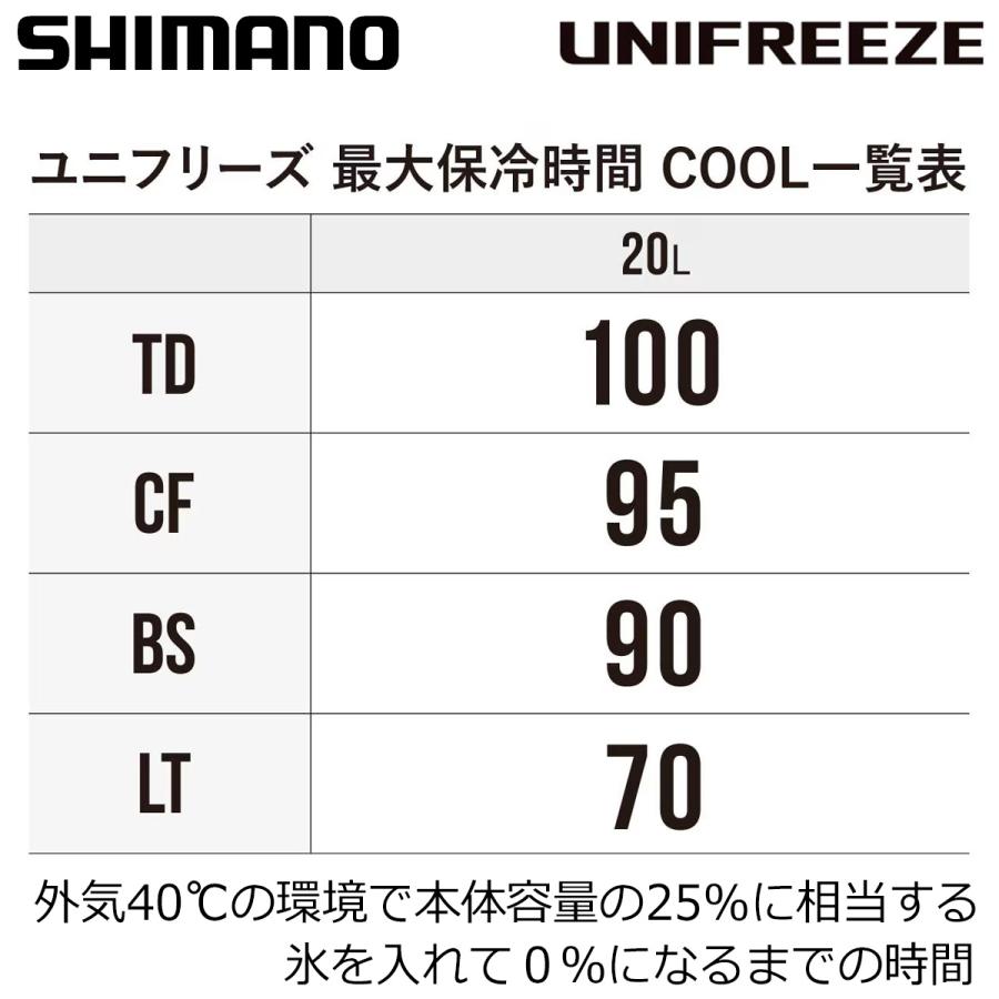 シマノ ユニフリーズ BS 20L ピュアホワイト ND-620Y_1