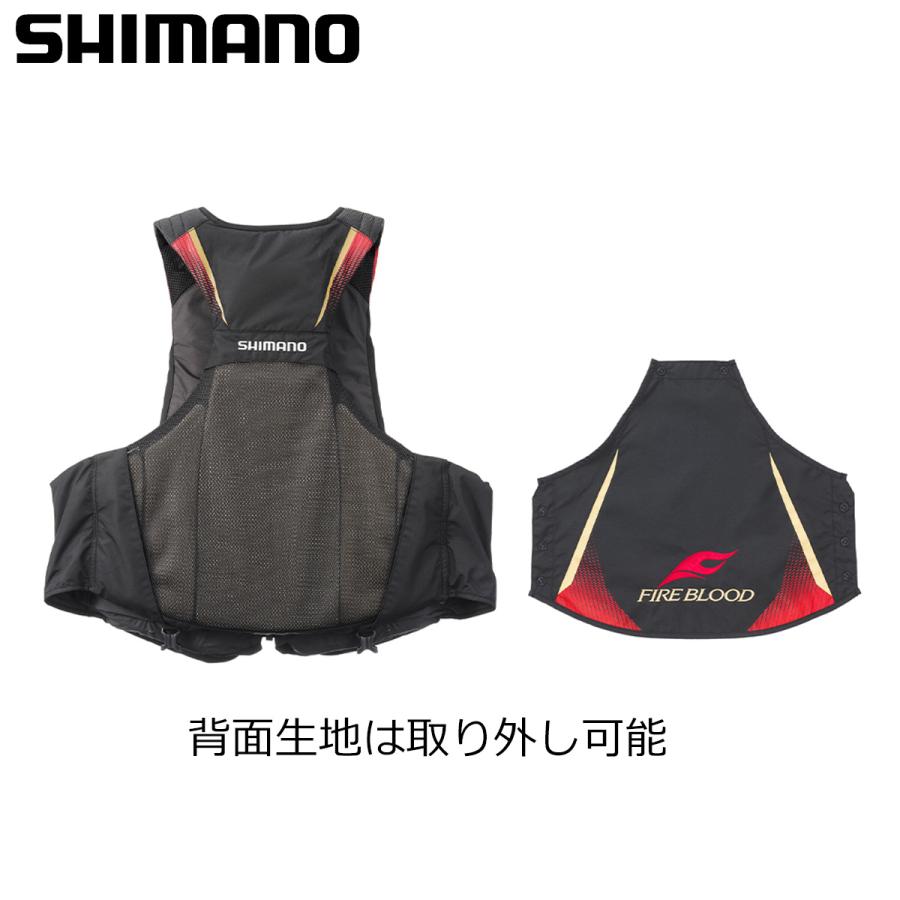 ぴ*ぴ様 【美品】SHIMANO ブラック フィッシングベストフローティング シマノ（SHIMANO） フローティングベストリミテッドプロ VF-110X