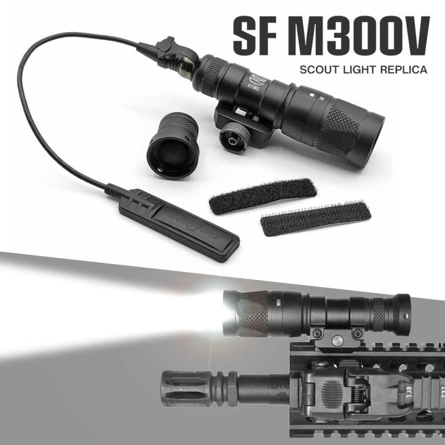 フラッシュライト M300V マウントスイッチ付き SUREFIREタイプ M300V ミニライト IRモード搭載 リモート