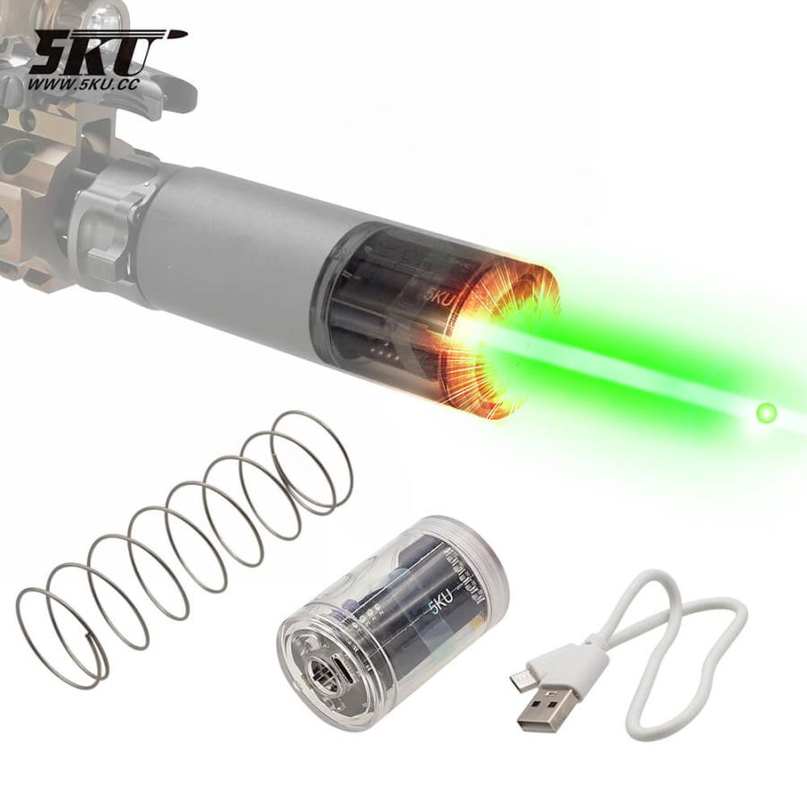5KU フラッシュトレーサー&QDサプレッサセット 5KU 製 マズルフラッシュ トレーサーユニット 秒間35発 ハイサイクル
