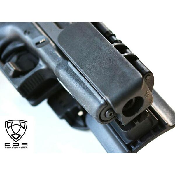 APS グロック17用 QMクイックリリース ホルスター QMH-G17B : エアガン