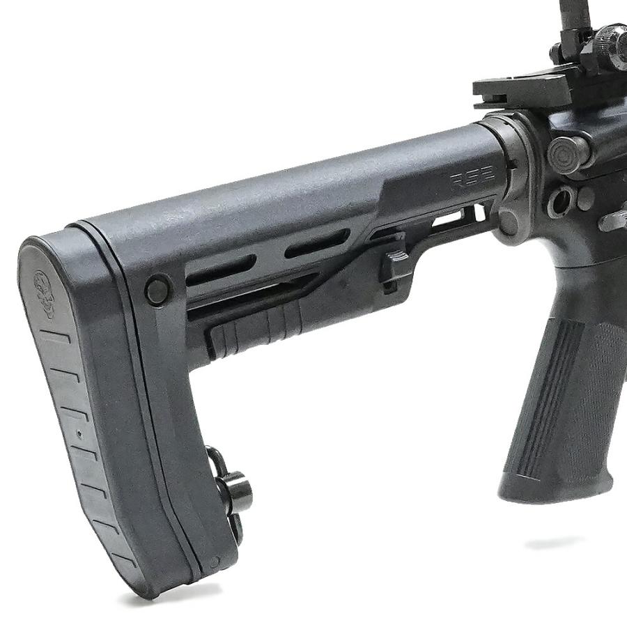 エアガン ブラック 可動式ストック APS製 RS-2 コンパクトストック マルイM4シリーズ対応