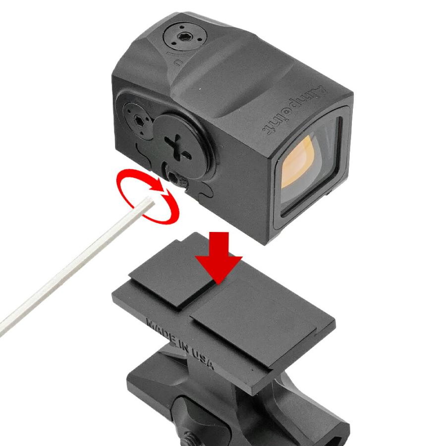 EVOLUTION GEAR 製 REPTILIA タイプ ACRO 専用 20mmレイル マウント