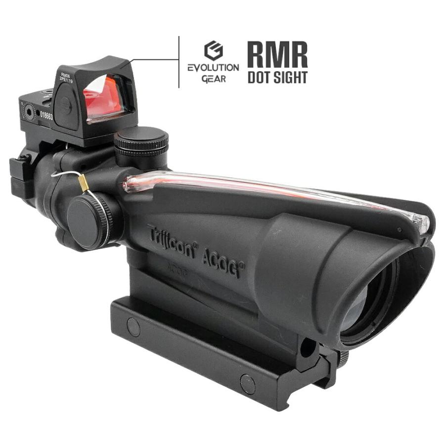 Evolution Gear 製 Trijiconタイプ TA11 立体 刻印 ACOG 5x35 スコープ & RMR セット レプリカ 5 ...