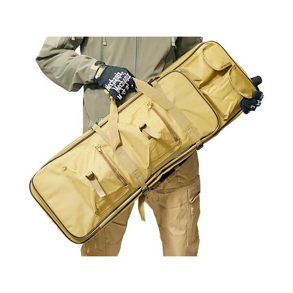 ダブル ガンケース GEN2 Mサイズ80cm & 60cm KH(カーキ) ライフルとSMG